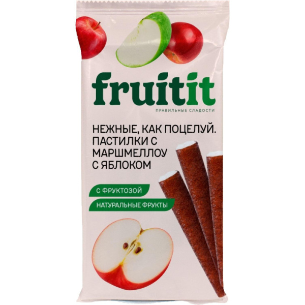 Пастилки Fruit it с маршмеллоу яблоко 55 г
