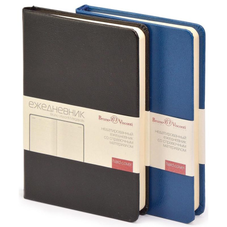 Ежедневник недатированный Bruno Visconti Megapolis искусственная кожа А6 100 листов синий (88x131 мм) (артикул производителя 3-283/01)