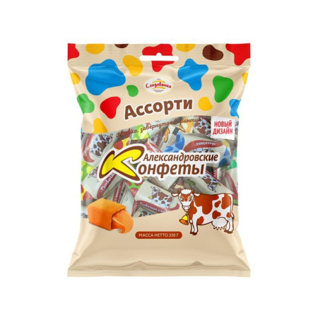 Конфеты Александровские коровки ассорти 250 г Конфеты Александровские коровки ассорти 250 г