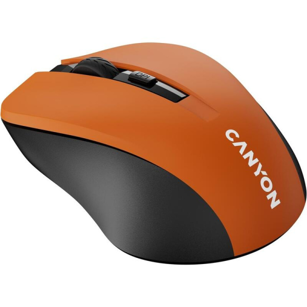 Мышь беспроводная Canyon MW-1 оранжевая/черная (CNE-CMSW1O)