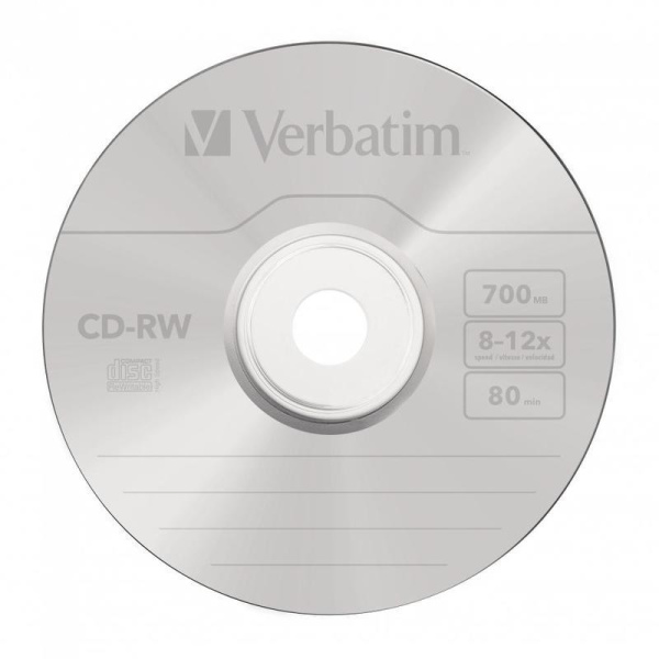 Диск CD-RW  Verbatim Serl Scratch 43480