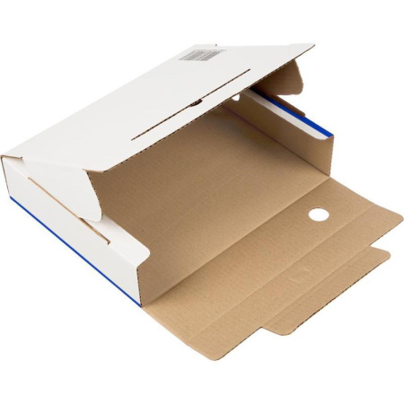 Короб архивный Attache микрогофрокартон синий 326х252х80 мм (5 штук упаковка)
