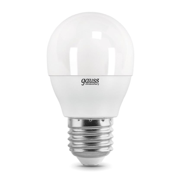 Лампа светодиодная Gauss LED Elementary 8 Вт E27 шарообразная 4100 K нейтральный белый свет