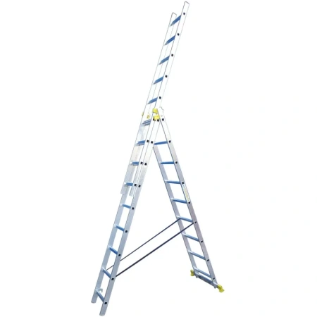 Лестница Tarko алюминиевая трёхсекционная 3х9 ступеней (SKALA 01309е)