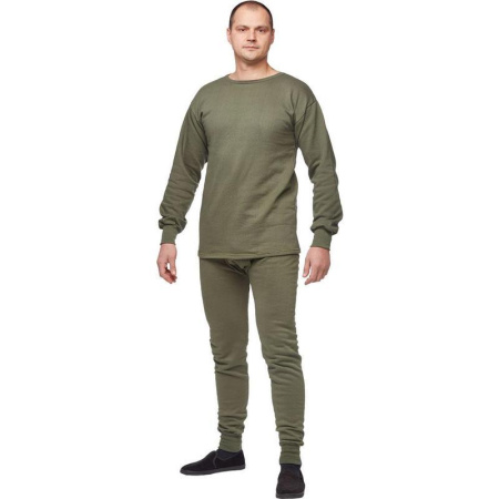 Белье нательное мужское летнее цвет оливковый (размер 48-50, рост 170-176)