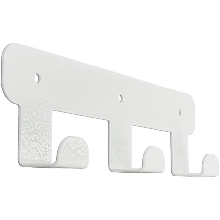 Вешалка настенная H1031W белая (3 крючка)