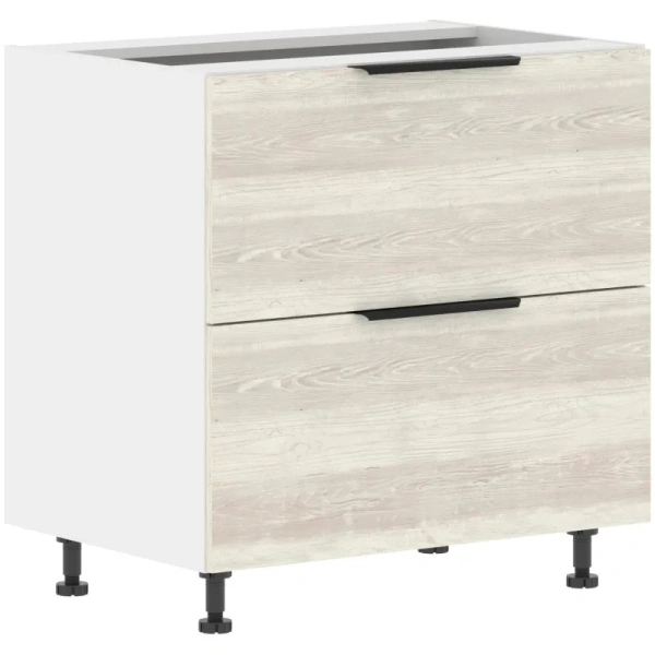 Шкаф напольный с ящиками Corsica (сосна эдмонт/белый, 800х560х820 мм)