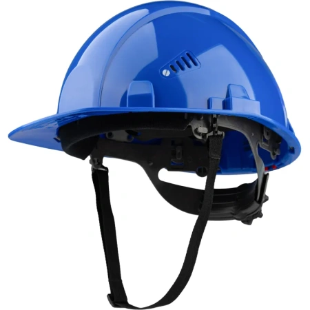 Каска защитная TOPFORT Стандарт 206 синяя с храповым механизмом