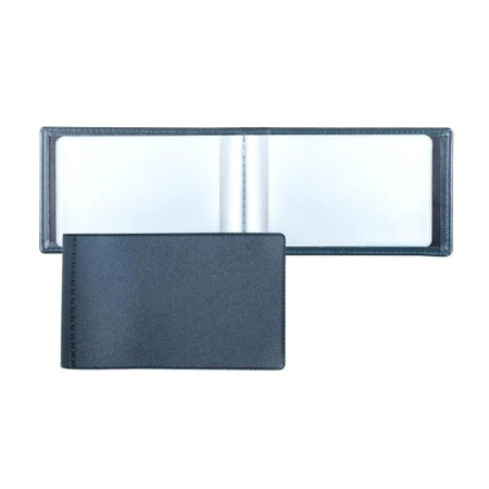 Визитница карманная ДПС на 28 визиток из ПВХ синего цвета (2754-101) Визитница карманная ДПС на 28 визиток из ПВХ синего цвета (2754-101)