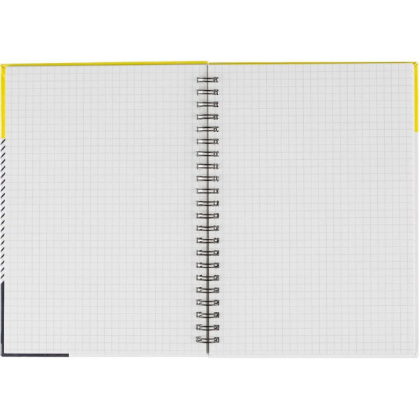 Бизнес-тетрадь Canbe Geometric А5 80 листов в ассортименте в клетку на  спирали (145х205 мм)