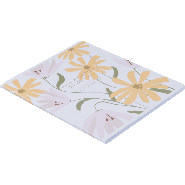 Тетрадь общая Be Smart April А5 48 листов в клетку на скрепке (обложка с  рисунком цветы, матовая ламинация)