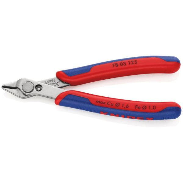 Бокорезы прецизионные Knipex Electronic Super Knips 125 мм (KN-7803125)