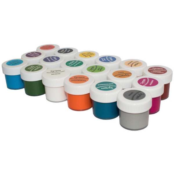 Гуашь Луч Школа творчества 18 цветов по 20 мл