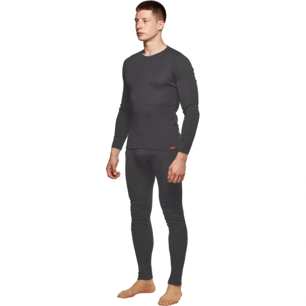 Термофутболка мужская с длинным рукавом Comazo Sport с начёсом серая  (размер 54, рост 182)