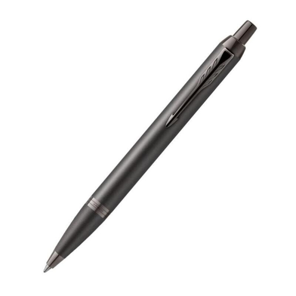Ручка шариковая Parker IM Professionals Monochrome Titanium цвет чернил  синий цвет корпуса серый (артикул производителя 2172961)