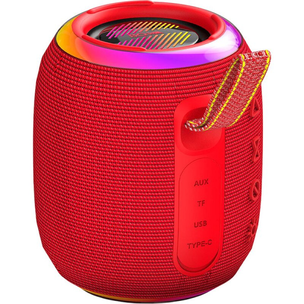 Акустическая система BQ PBS4005 красная с микрофоном и подсветкой  (86198211) Акустическая система BQ PBS4005 красная с микрофоном и подсветкой  (86198211)