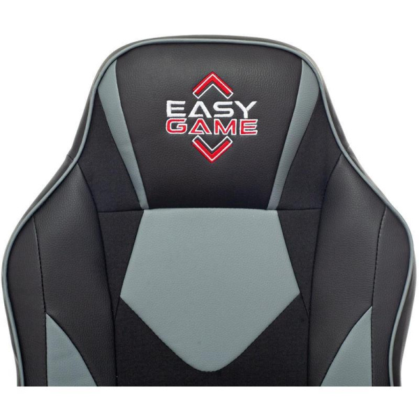 Кресло игровое Easy Chair Game-905 TPU серое/черное (экокожа, пластик)