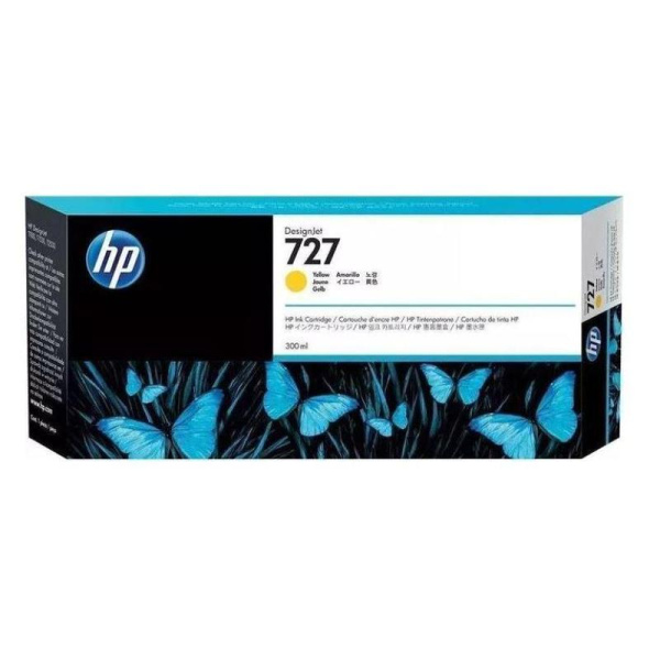 Картридж струйный HP 727 F9J78A желтый оригинальный повышенной емкости