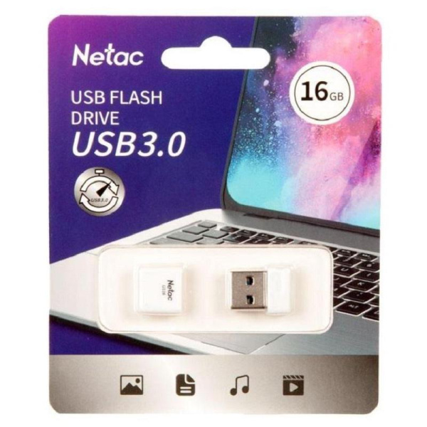 Флешка USB 3.0 16 ГБ Netac U116 (NT03U116N-016G-30WH)