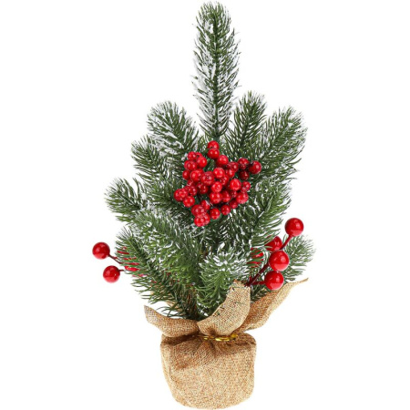 Елка новогодняя Miland Морозные ягоды настольная 25 см