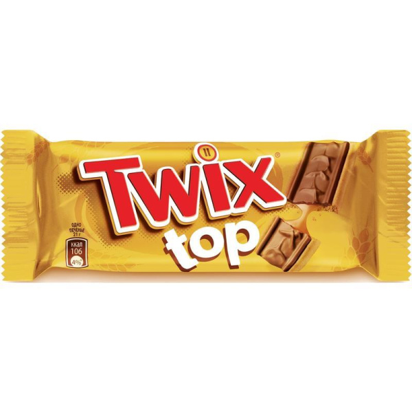 Печенье Twix Top в молочном шоколаде 126 г