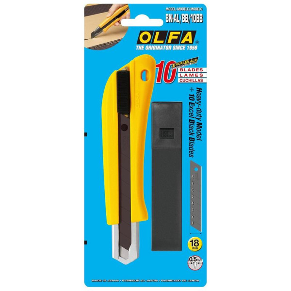 Нож универсальный Olfa OL-BN-AL/BB/10BB (ширина лезвия 18 мм)