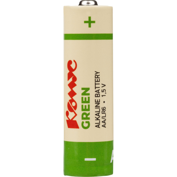 Батарейка AA пальчиковая Комус Green (4 штуки в упаковке)
