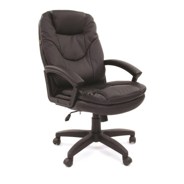 Кресло для руководителя Chairman 668 LT черное (экокожа, пластик)
