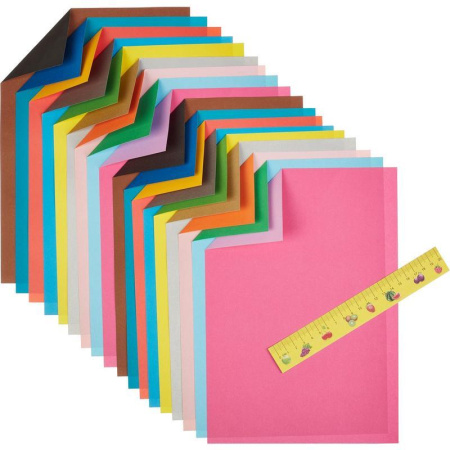 Бумага цветная Лилия Холдинг Страна чудес Красная Королева (А4, 18 листов, 18 цветов, офсетная)