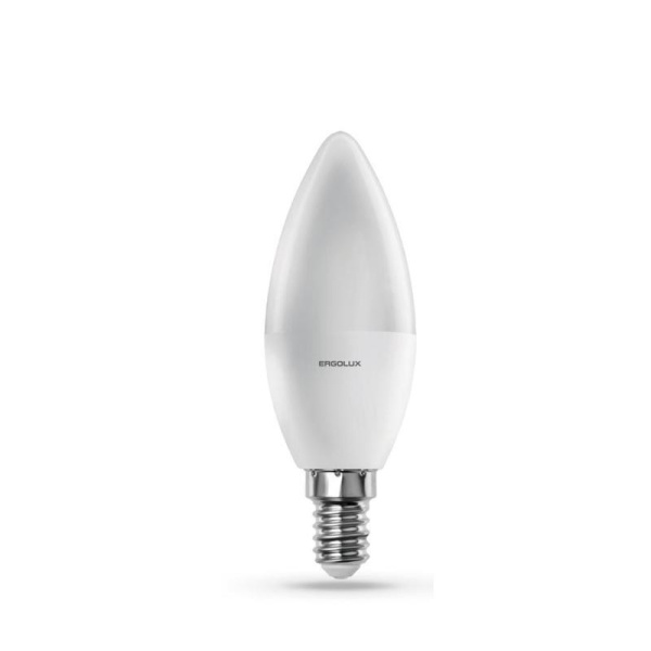 Лампа светодиодная Ergolux 11 Вт E14 свеча 4500 К холодный белый свет