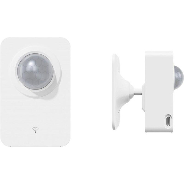 Датчик движения MOES WiFi Infrared Human Sensor белый беспроводной  (WSS-FL-PIR-A)
