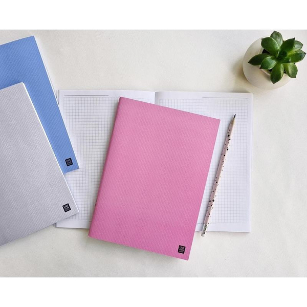 Бизнес-тетрадь Be Smart Color A5 40 листов розовая в клетку на скрепке  (150x210 мм)