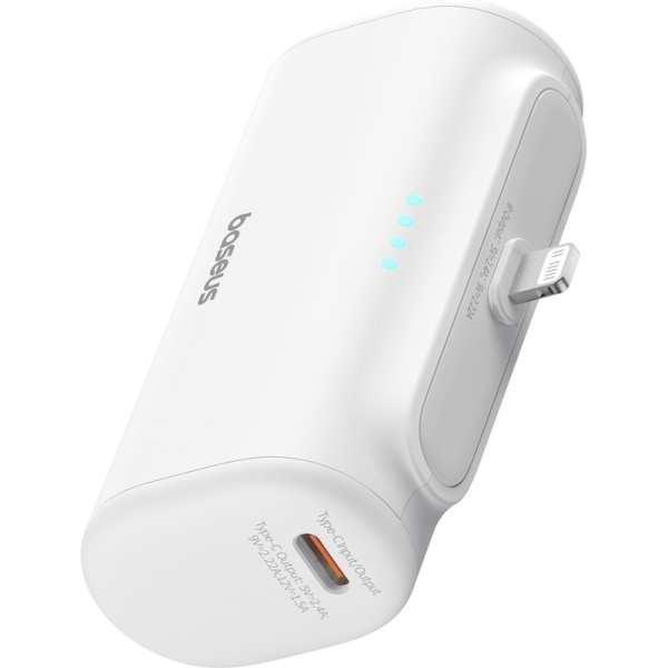 Внешний аккумулятор (power bank) Baseus Compact 5000 мАч белый  (BAS-P1006830721300)