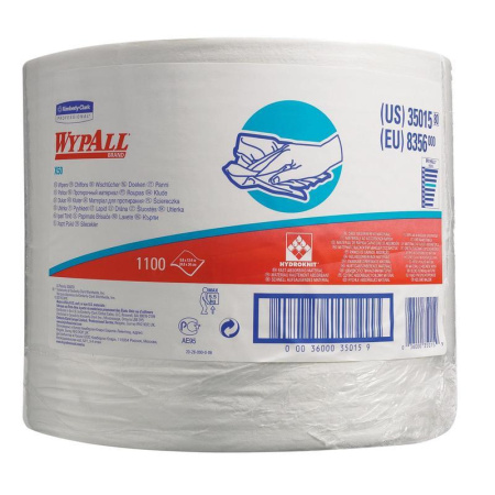 Салфетки хозяйственные в рулоне Kimberly Clark Wypall x50 нетканое полотно 34x24.9 см 1100 листов в рулоне Салфетки хозяйственные в рулоне Kimberly Clark Wypall x50 нетканое полотно 34x24.9 см 1100 листов в рулоне