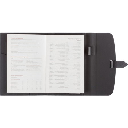 Ежедневник недатированный Bruno Visconti Senate искусственная кожа А5 136 листов черный (175x235 мм) (артикул производителя 3-213/04)