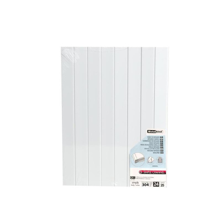 Каналы для переплета металлические Opus 24 мм белые (25 штук в упаковке)