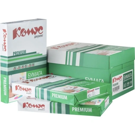 Бумага офисная Комус Документ Premium А3 81 г/кв.м марка A 162 CIE (500  листов)