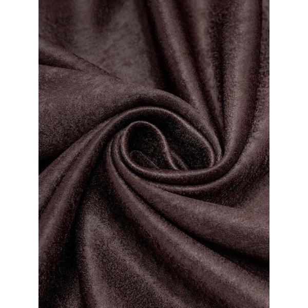 Комплект штор Amore Mio Однотонный софт 42002-023 (2 портьеры 150x270  см) коричневый