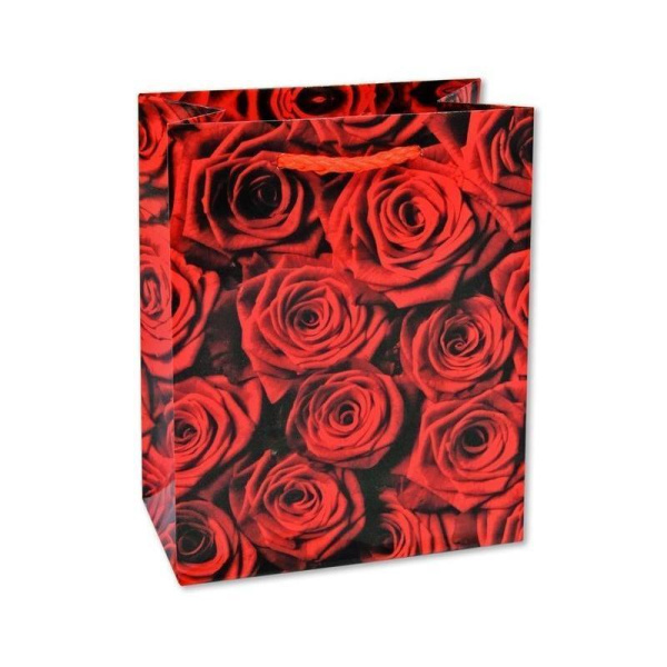 Пакет подарочный бумажный Цветы 11.1x13.7x6.2 см (в ассортименте)