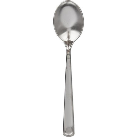 Ложка одноразовая чайная PLMA металлизированная 130 мм 50 штук в упаковке