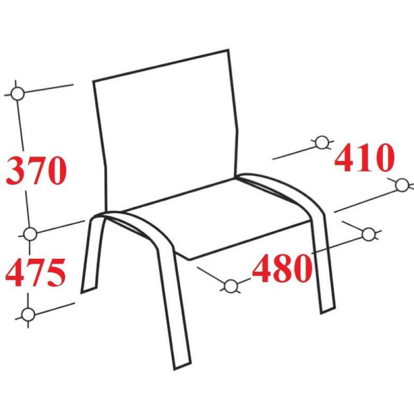 Стул офисный Easy Chair черный (искусственная кожа, металл с имитацией  под хром)