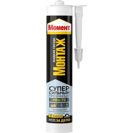 Клей монтажный Момент Суперсильный прозрачный 280 г