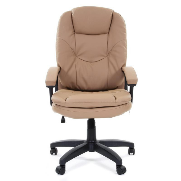 Кресло для руководителя Chairman 668 LT бежевое (экокожа, пластик)