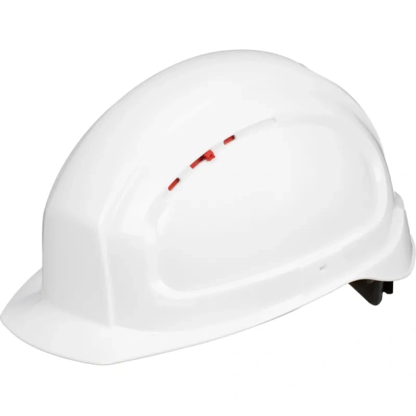 Каска защитная для работ на высоте TOPFORT Универсал 301 белая с  храповым механизмом