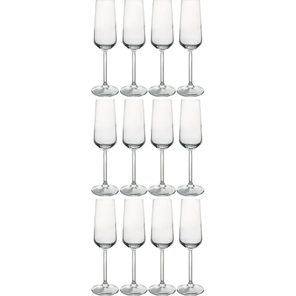 Набор бокалов (фужеров) для шампанского Pasabahce Аллегра Файн Рим 195  мл (12 штук в упаковке)