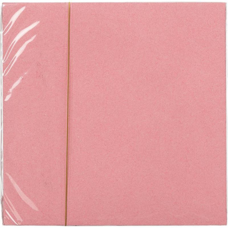 Стикеры Гознак 75x75 мм пастельные розовые (1 блок, 100 листов)