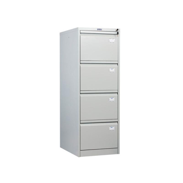 Шкаф картотечный металлический Практик AFC-04 для документов А4 (4  отделения, 470x630x1330 мм)