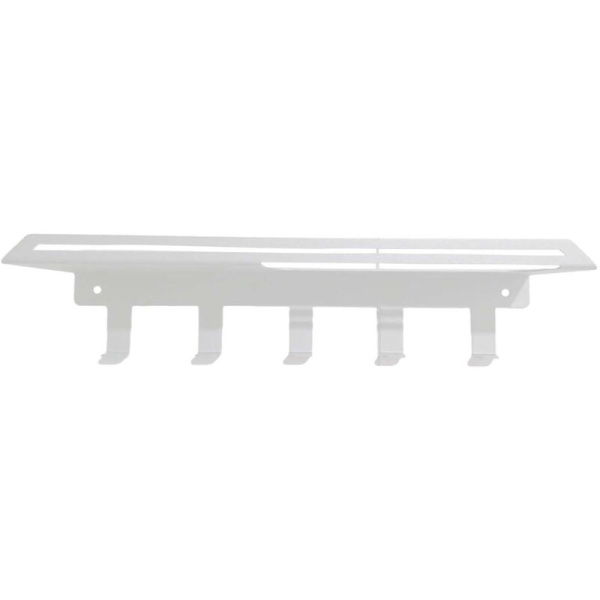 Полка для полотенца с крючками Liria RR2051W (белый)