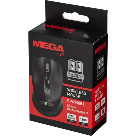 Мышь беспроводная ProMega E-WM861 черная