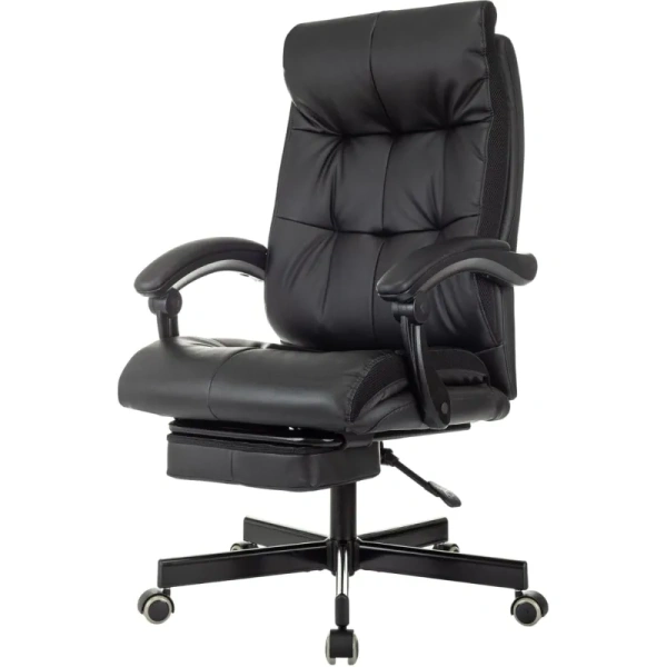 Кресло для руководителя Easy Chair 624 с массажным модулем чёрное   (экокожа, пластик)
